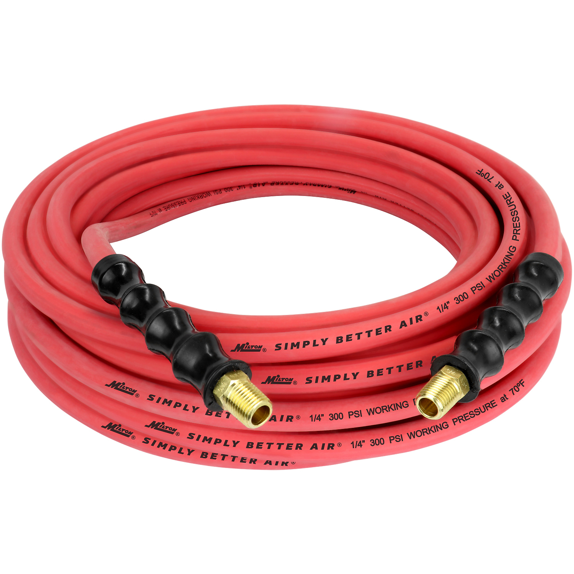 Milton, 1/4in. x 50ft. ULR Hose (w/ 1/4in. NPT ends), Model# ULR145014-A